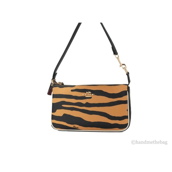 NEW Coach Nolita 19 Mini Wrist Bag Animal Tiger Print Coated Canvas Top Handle - Picture 9 of 10